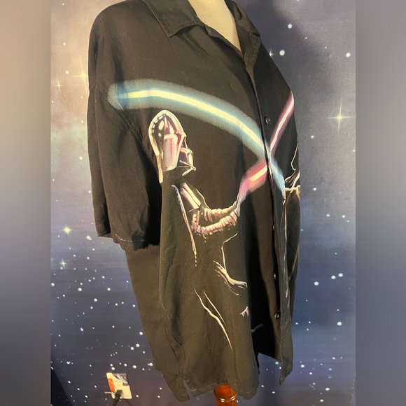 Our Universe Star Wars Darth Vader Obi-Wan Duel Woven Button-Up her universe - Picture 3 of 5